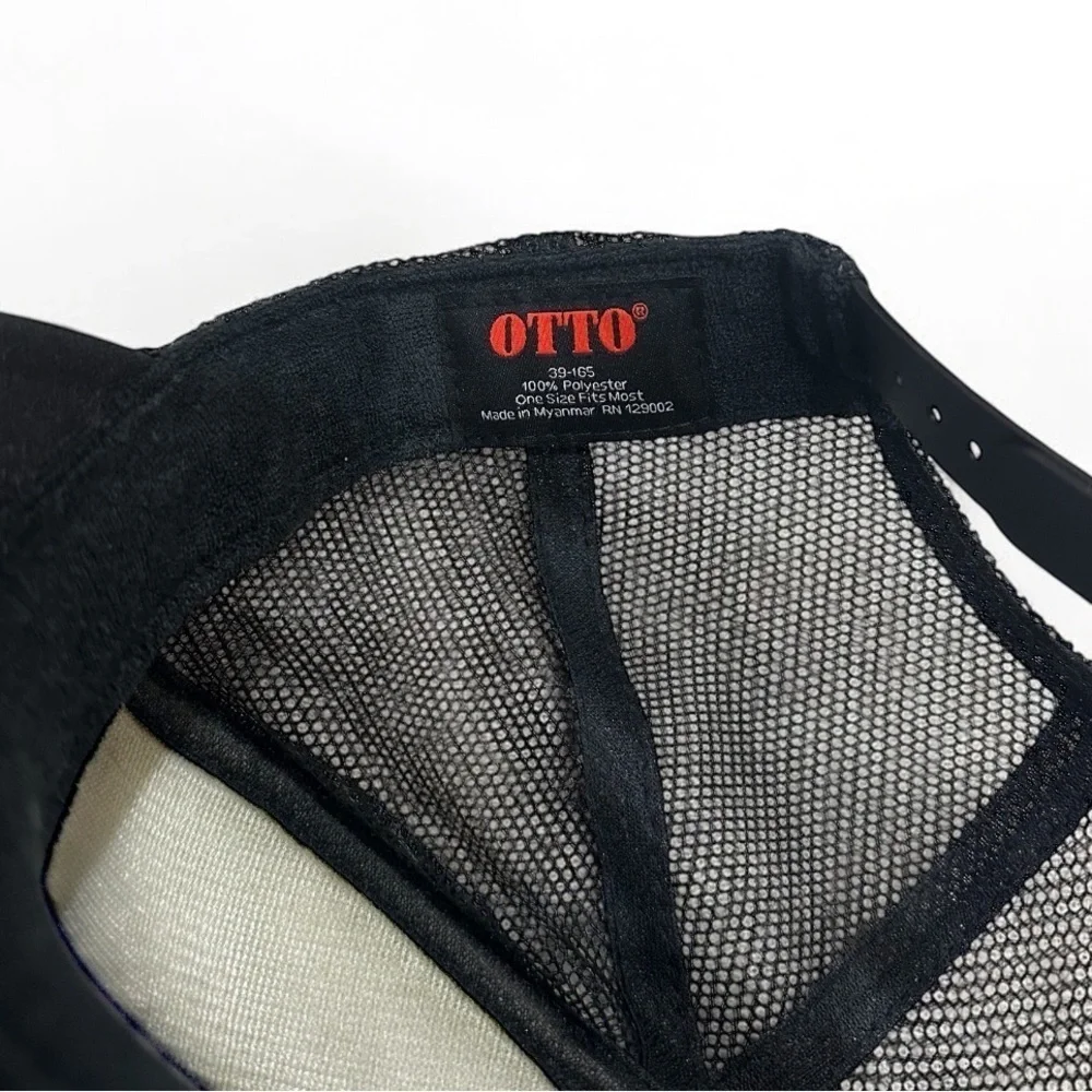 NWOT Otto Unisex Hoppy Snapback Trucker Hat Black